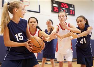 girls basketball game 